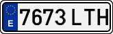 License plates of Spain, Ordinary (2000)