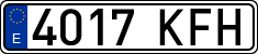 License plates of Spain, Ordinary (2000)