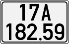 License plate of Vietnam, Cars