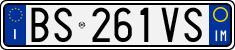 License plate of Italy, Cars (1994 year series)