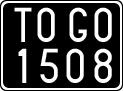 License plate of Italy, Cars (1927 year series)