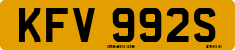License plate of the United Kingdom, 1963 year system