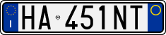 License plate of Italy, Cars (1994 year series)