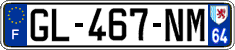 French license plate, SIV (ordinary)