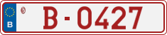 License plate of Belgium, Vanity Plates (2014)