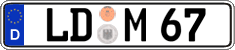 German license plate, Regular plates