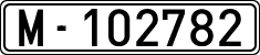 License plates of Spain, 1900 year series