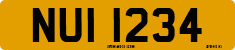 License plate of the United Kingdom, Northern Ireland (1966)