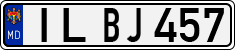 License plate of Moldova, Cars (1992)