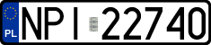 License plates of Poland, Regular car plates