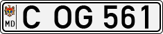 License plate of Moldova, Cars (1992)
