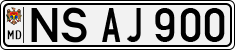 License plate of Moldova, Cars (1992)
