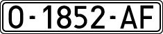License plates of Spain, 1971 year series