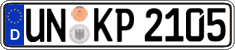 German license plate, Regular plates