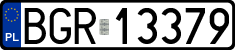 License plates of Poland, Regular car plates