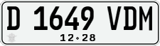 License plate of Indonesia, Regular plates