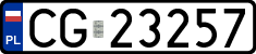 License plates of Poland, Regular car plates