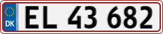 License plate of Denmark, Regular plates