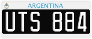 License plate of Argentina, Cars (1995, ABC 123)