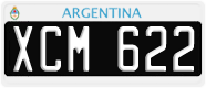 License plate of Argentina, Cars (1995, ABC 123)