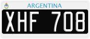 License plate of Argentina, Cars (1995, ABC 123)