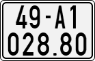 License plate of Vietnam, Motorcycles