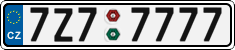 License plate of the Czech Republic, Cars (2001)