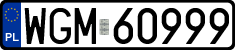 License plates of Poland, Regular car plates