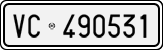 License plate of Italy, Cars (1927 year series)