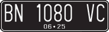 License plate of Indonesia, Regular plates