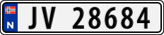 License plate of Norway, Cars