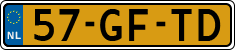 License plate of the Netherlands, Cars