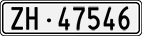 License plate of Switzerland, Cars