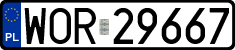 License plates of Poland, Regular car plates