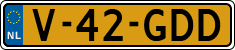 License plate of the Netherlands, Light Commercial Vehicles (1994 system)