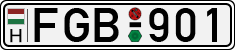 license plates of Hungary, Cars (1990)