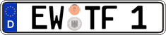 German license plate, Regular plates