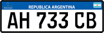 License plate of Argentina, Cars (Mercosur, AB 123 CD)