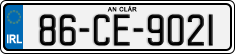 License plate of Ireland, Regular plates