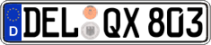 German license plate, Regular plates