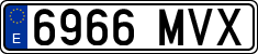 License plates of Spain, Ordinary (2000)