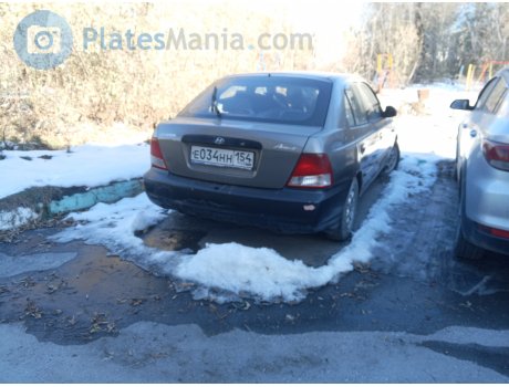 е034нн154, Hyundai Accent