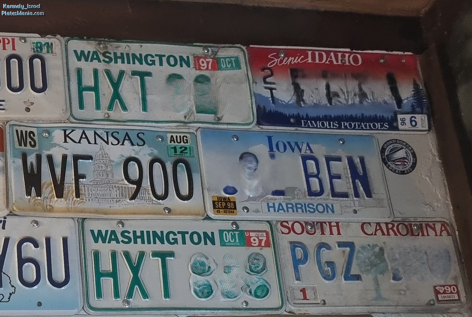 WVF 900, License plate without vehicle 