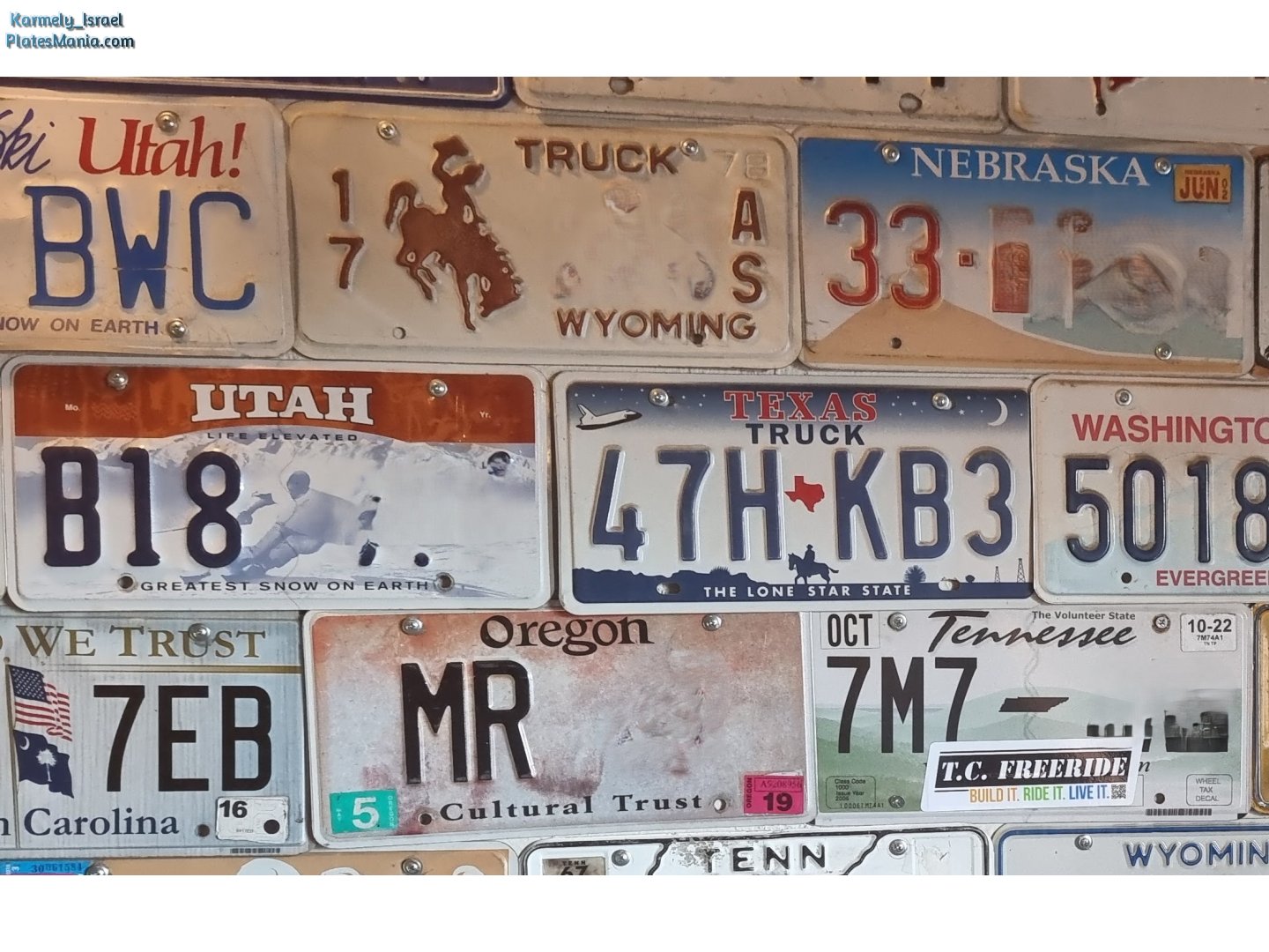 47H-KB3, License plate without vehicle 