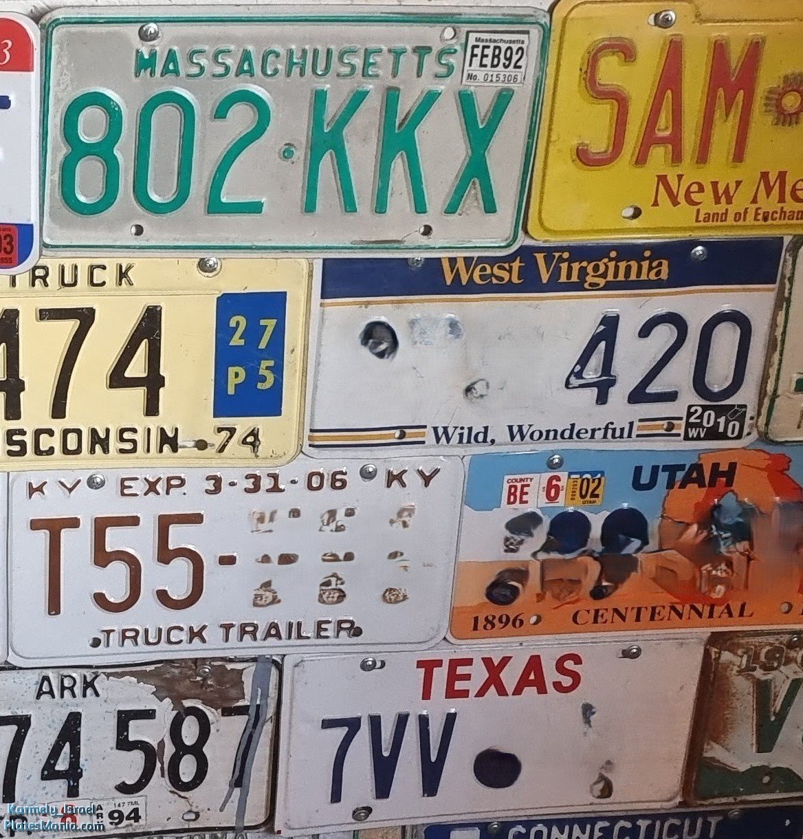 802-KKX, License plate without vehicle 