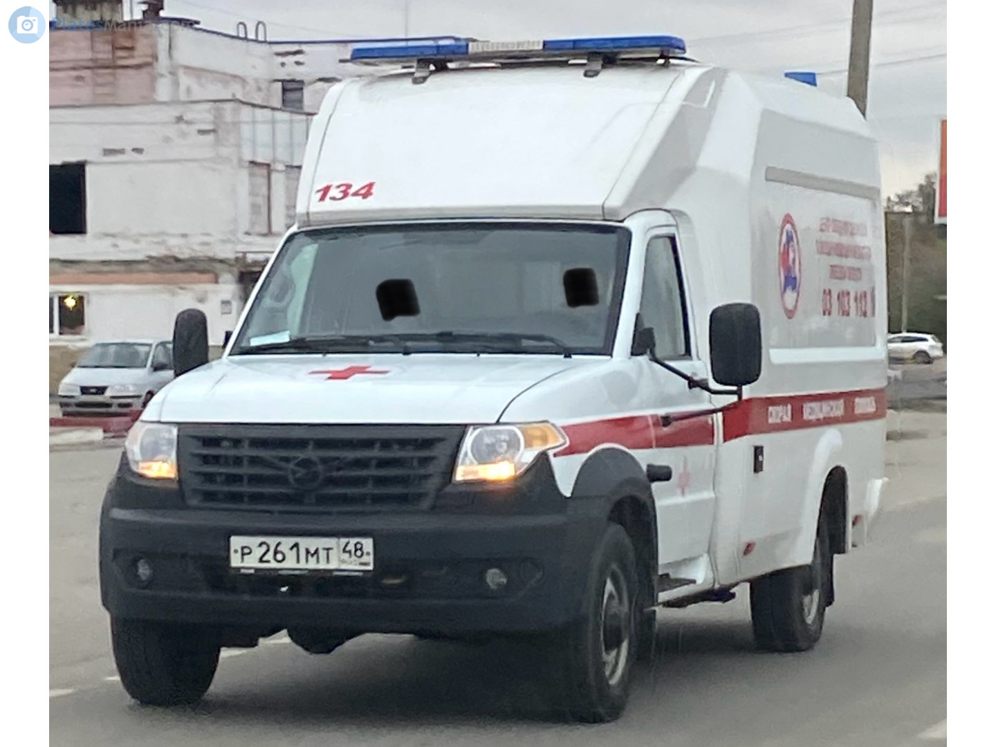 р 261 мт 48, UAZ 2360/2363/1288 Profi 128811 Ambulance, 2018–