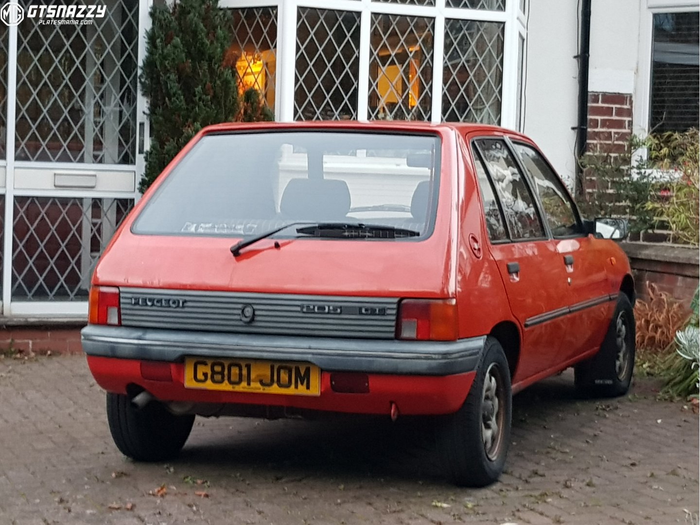 G801JOM, Peugeot 205 1st gen 5-door Hatch (20A/C), 1983–1998