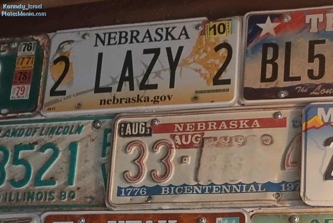 2 LAZY 2, License plate without vehicle 