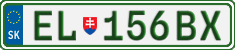 License plate of Slovakia, Electric vehicles