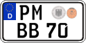 German license plate, Regular plates